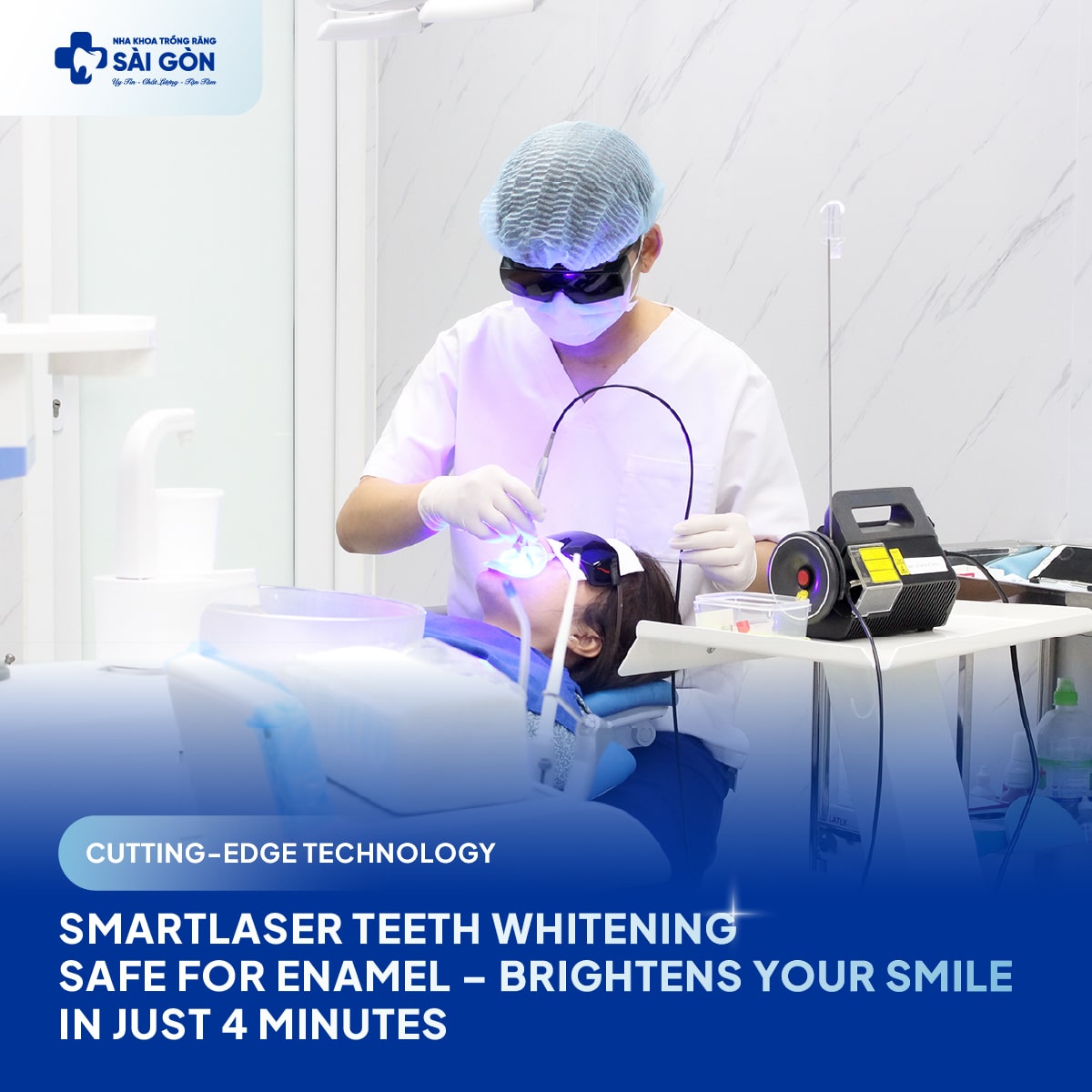 Blue laser pioon s3 brightens your smile in just 4 minutes